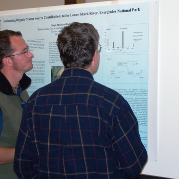 Ralph Mead presenting his poster at the 2003 Florida Coastal Everglades LTER All Scientists Meeting